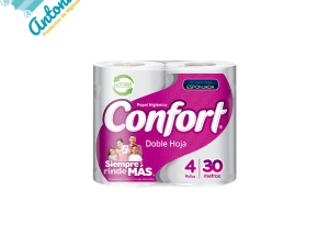 Papel Higiénico Confort 4 unidades x 30 Mts