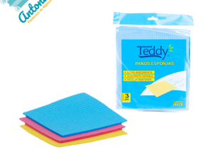 Paño Esponja x 3 Teddy 18x20 cm