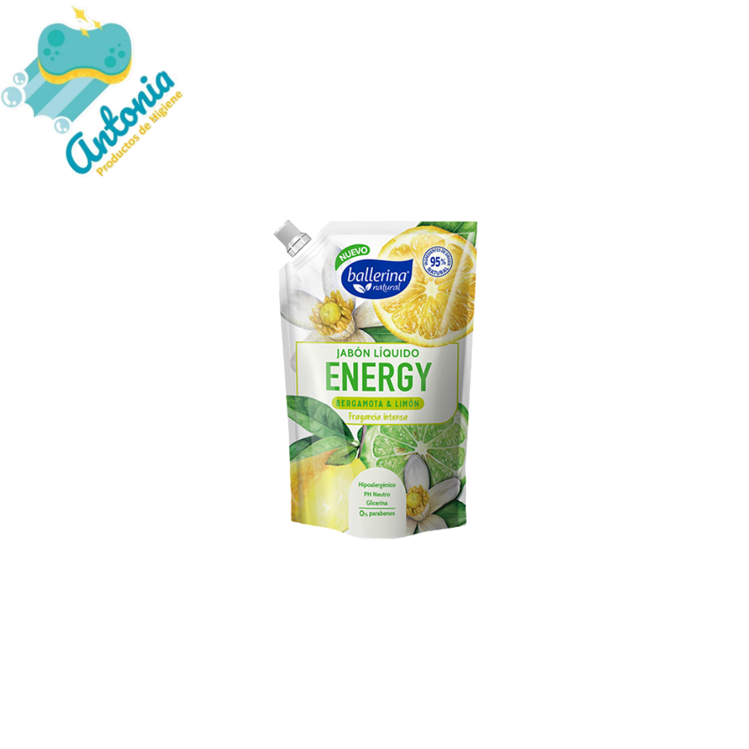 Jabón liquido Ballerina Energy Bergamota y Limón