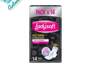 Toalla sanitarias Ladysoft Nocturnas ultradelgadas