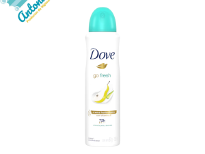 Desodorante Dove Fresh Pera y Aloe en aerosol.