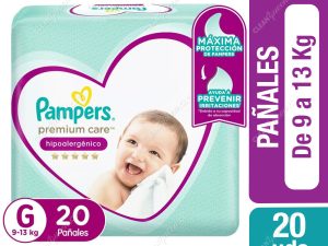 Pañales Pampers Premium Care TALLA G X 20